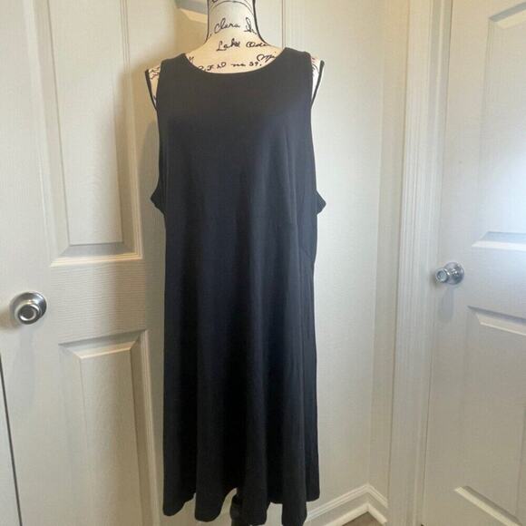 ATHLETA DRESS SANTORINI THERA SZ XXL BLACK VERSATILE MINIMALIST MODAL/SPANDEX - Picture 14 of 15